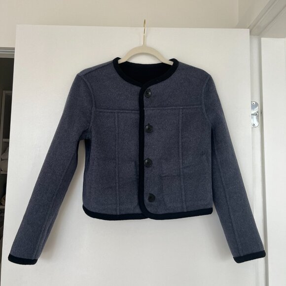 Proenza Schouler Cashmere Blend Reversible Melton Jacket - Picture 10 of 12